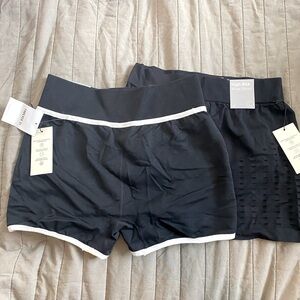 F21 Black Activewear Mini Short Bundle of 2